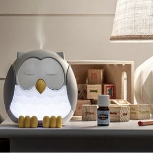 New Young Living Kid Scents Feather The Owl Diffuser & Night Light W/ Sounds